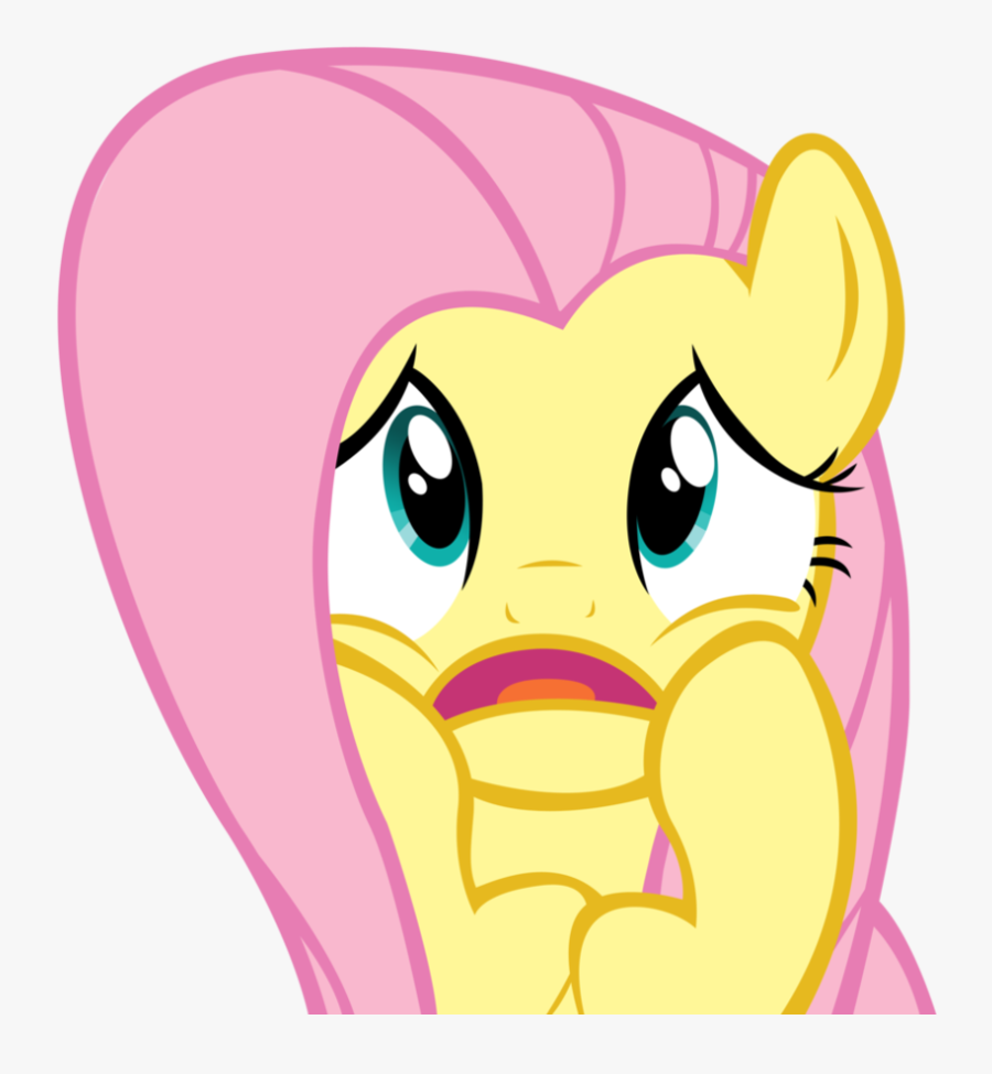 Question 4- Ss - Fluttershy Scared, Transparent Clipart