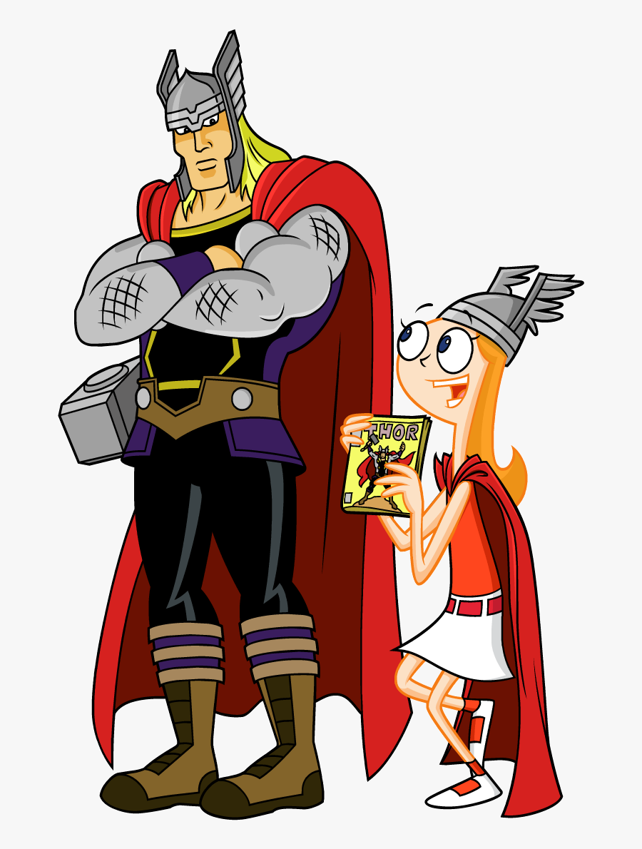 Thor Phineas And Ferb Mission Marvel Clipart - Mission Marvel Phineas Y Ferb, Transparent Clipart