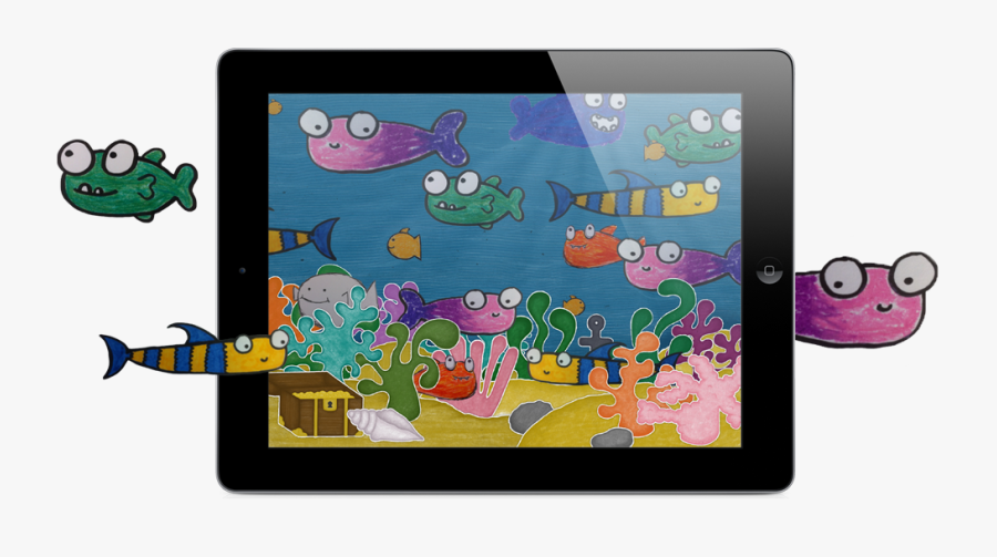 Squiggle Fish Ipad - Clip Art, Transparent Clipart