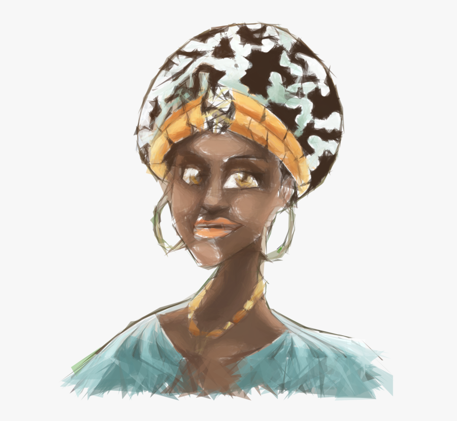 Head,art,cap - African Girl Style Png, Transparent Clipart