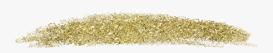 Fun And Decorative Gold Glitter Heart Swoosh Embellishments - Eye Shadow, Transparent Clipart