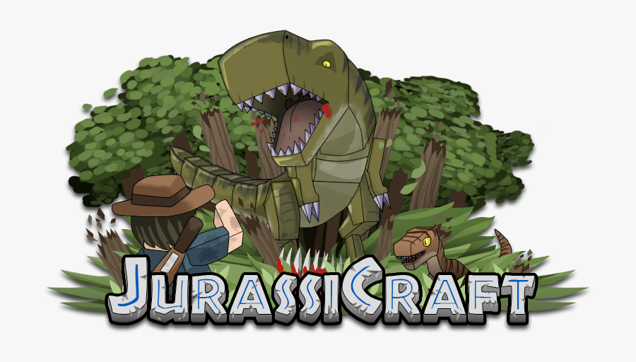 Clip Art Minecraft Aliens Mod - Jurassic Craft Logo Png, Transparent Clipart