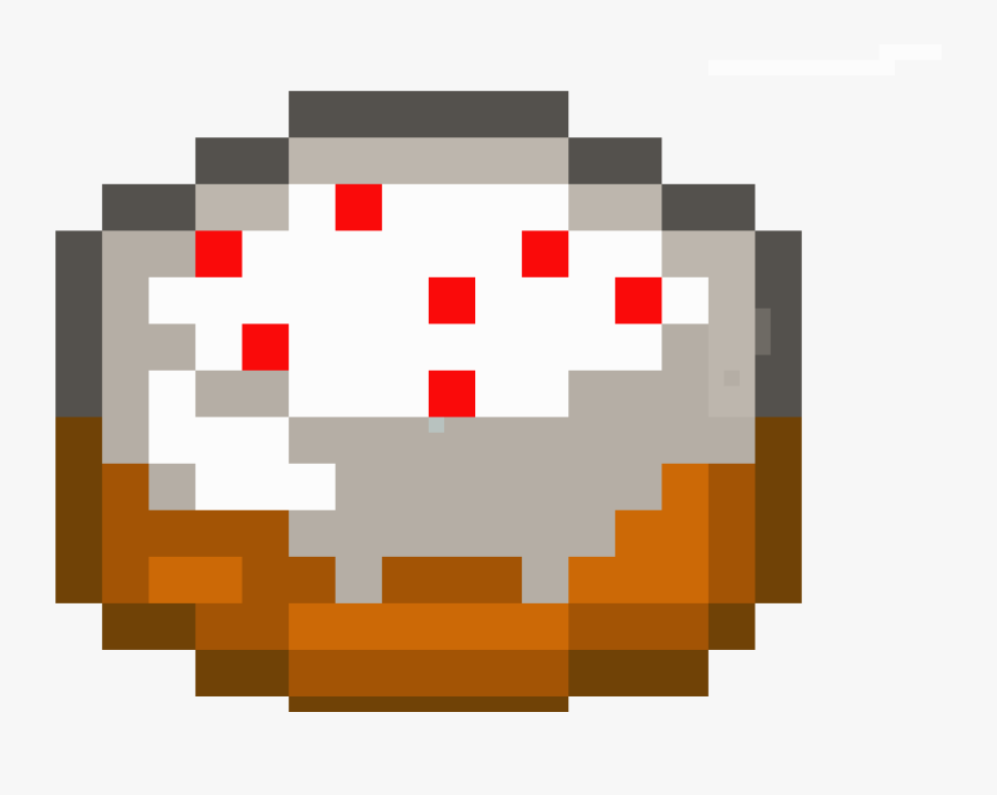 Minecraft Cake - Minecraft Cake Pixel Art, Transparent Clipart