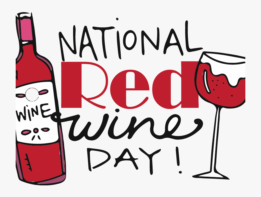 National Red Wine Day - Today National Red Wine Day, Transparent Clipart