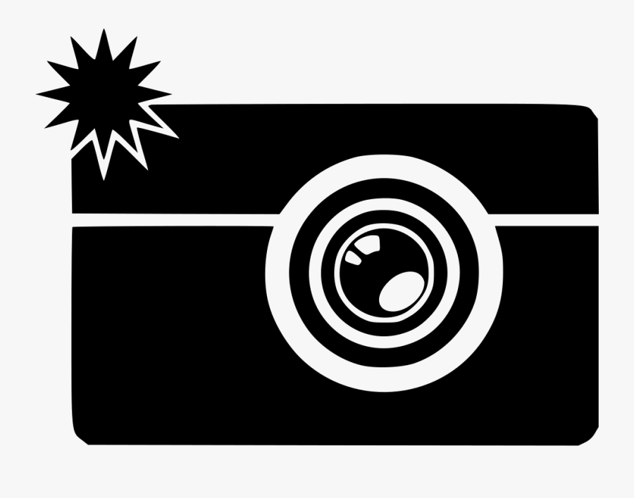 Camera Flash Lens Graphy S Picture Comments - Camera With Flash Icon Png, Transparent Clipart