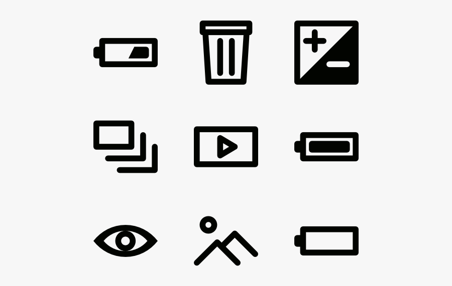 Clip Art Icon Packs Vector - Camera Flash Icon Png, Transparent Clipart