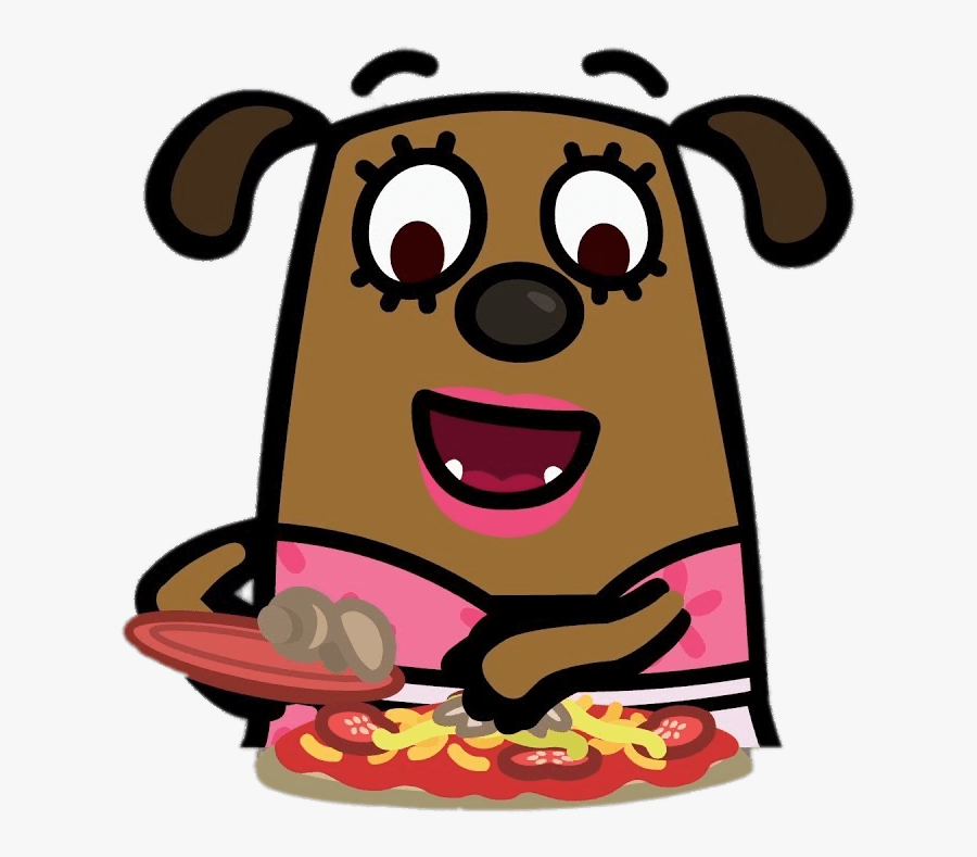 Boj Character Ruby Woof Making Pizza, Transparent Clipart