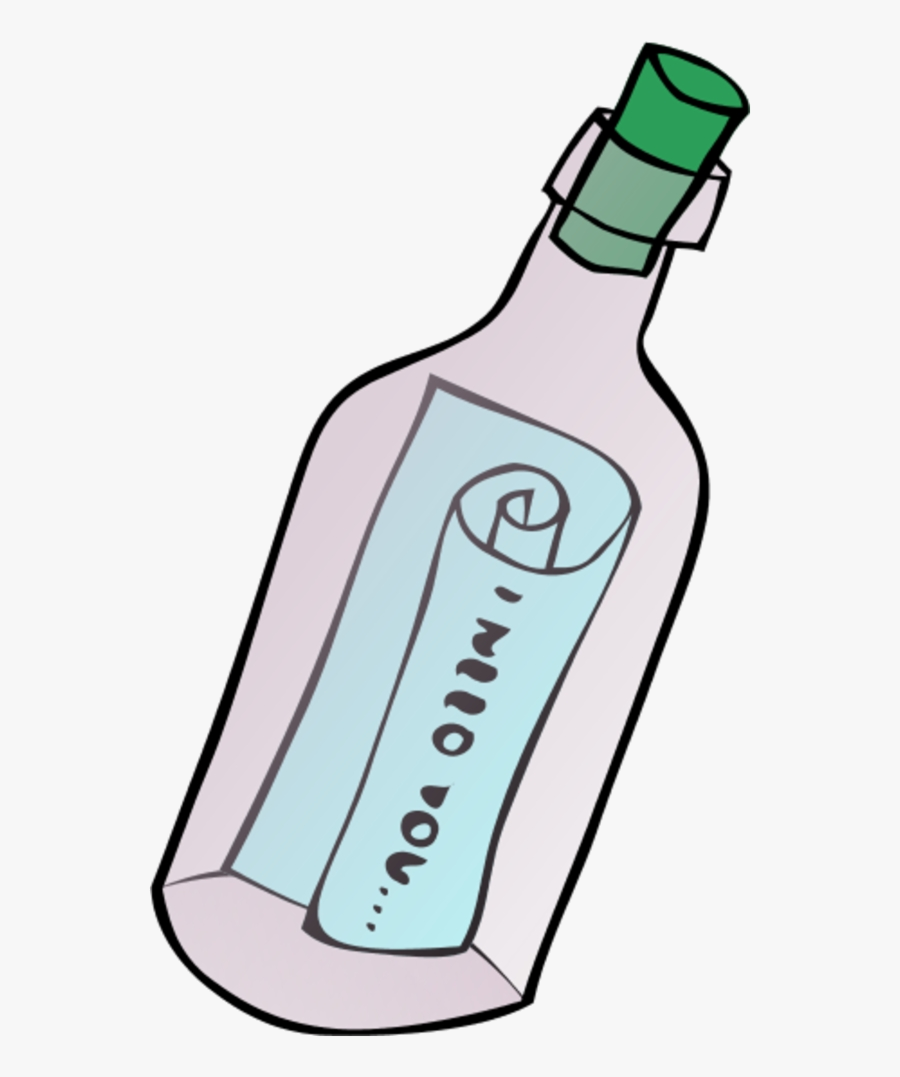 Baby Bottle Awesome Blue Clipart Hd Icon Message In - No Message In A Bottle, Transparent Clipart
