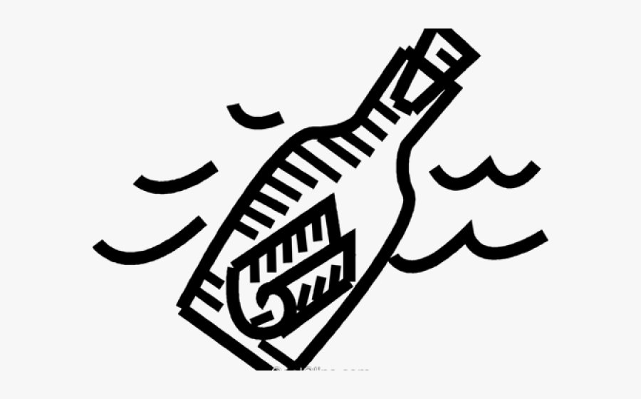 Message Clipart Message In Bottle, Transparent Clipart