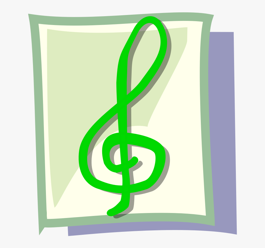 Clipart - Mime Sound - Notas Musicales En Color Verde, Transparent Clipart