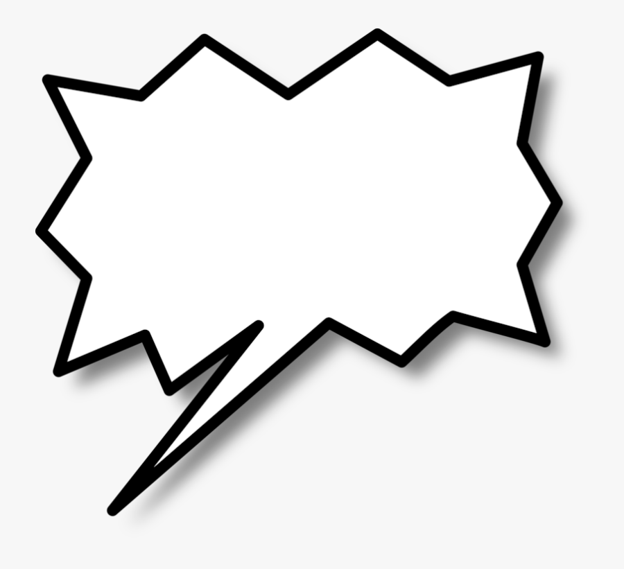 Triangle,symmetry,area - Pointy Speech Bubble Transparent, Transparent Clipart