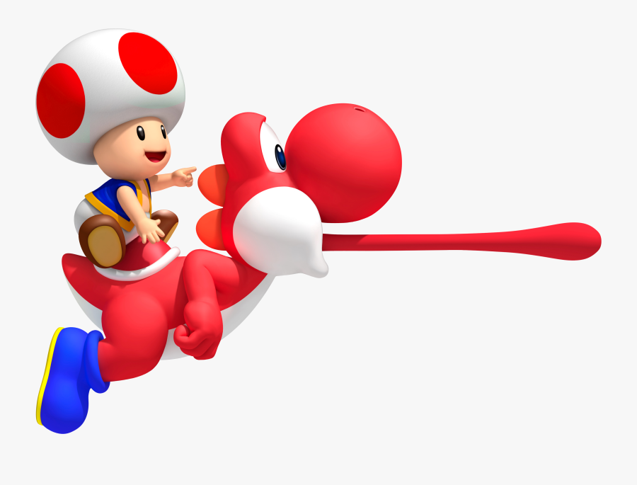 Super Mario Toad And Yoshi, Transparent Clipart