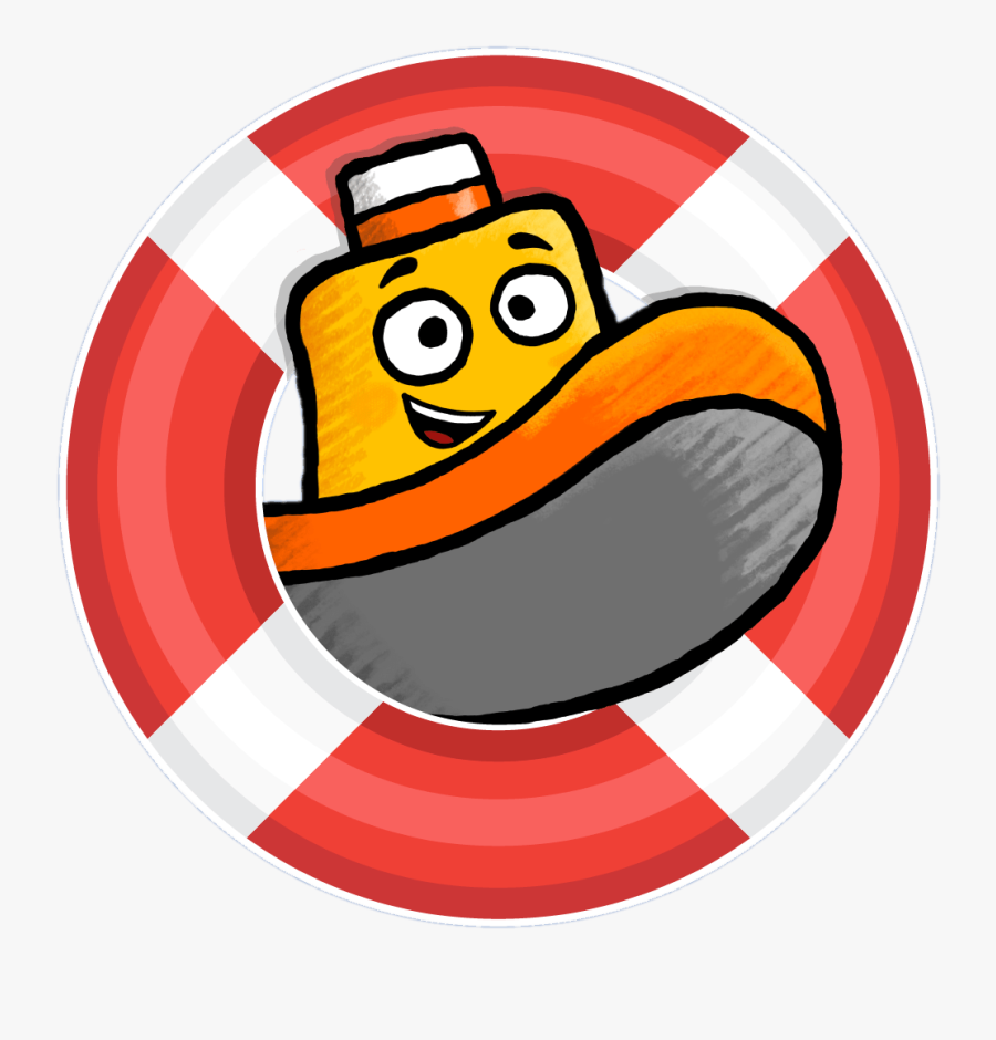 Toot The Tiny Tugboat In Life Buoy - Toot The Tiny Tugboat Song, Transparent Clipart