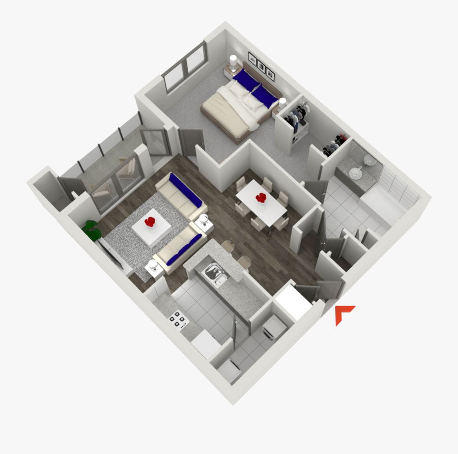 Vector Apartments Studio Apartment - Apartment, Transparent Clipart