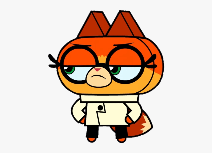 Fox Annoyed - Cartoon Network Unikitty Dr Fox, Transparent Clipart