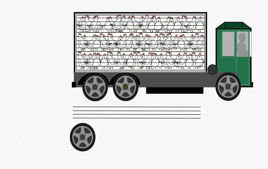 Automotive Exterior,car,brand - Chicken Truck Transporting Clipart, Transparent Clipart