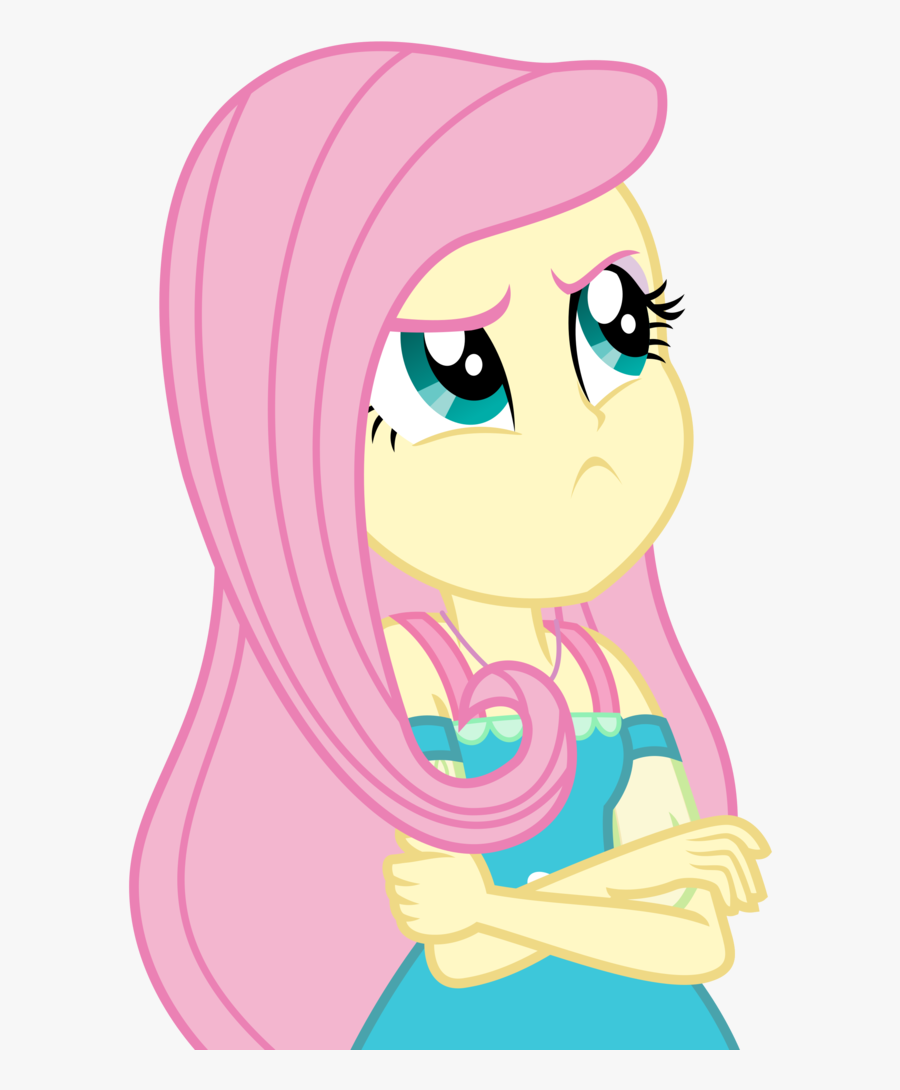 Collection Of Free Fluttershy Vector Annoyed - Equestria Girl Fluttershy Png, Transparent Clipart