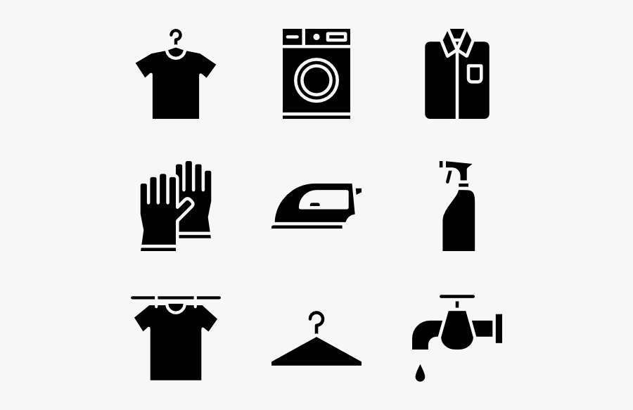 Laundry - Dry Cleaning Laundry Icon, Transparent Clipart