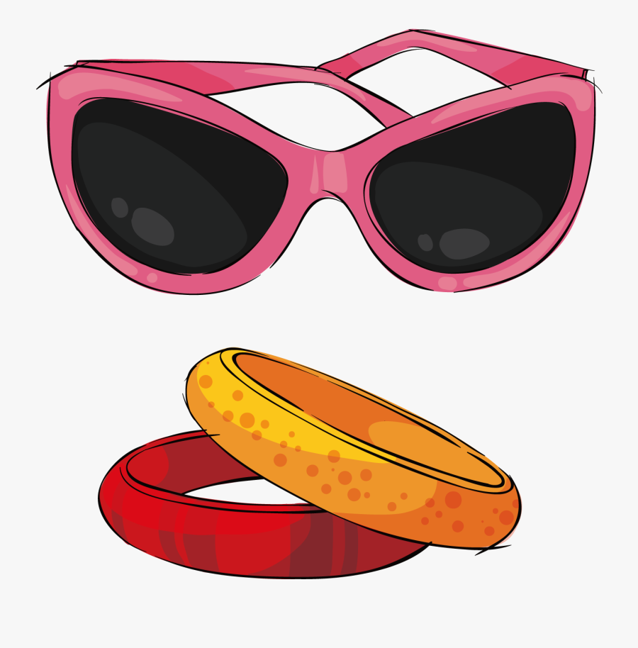 And Sunglasses Jadeite Bracelets Png File Hd Clipart - Fast Food, Transparent Clipart