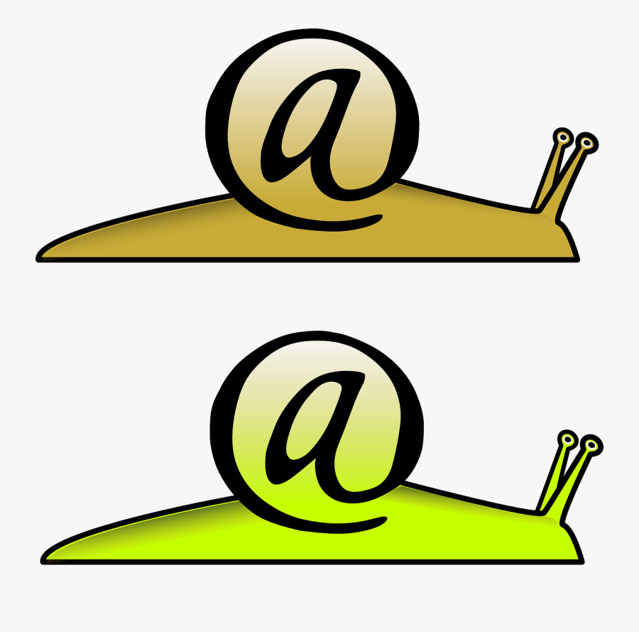 Snail Email Mail Slow Speed Png Image - หอย ทาก ภาพ เคลื่อนไหว Gif, Transparent Clipart