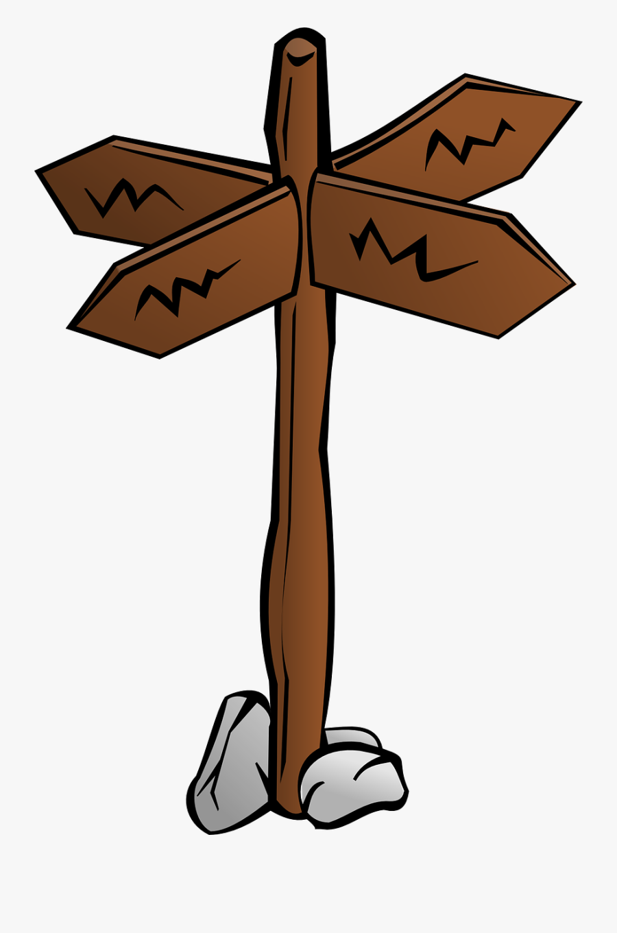 Crossroads Signpost Directions - Crossroads Clipart, Transparent Clipart