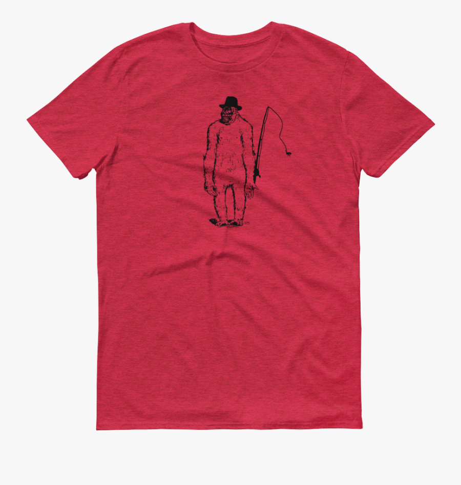 Yeti Gone Fishing - Active Shirt, Transparent Clipart
