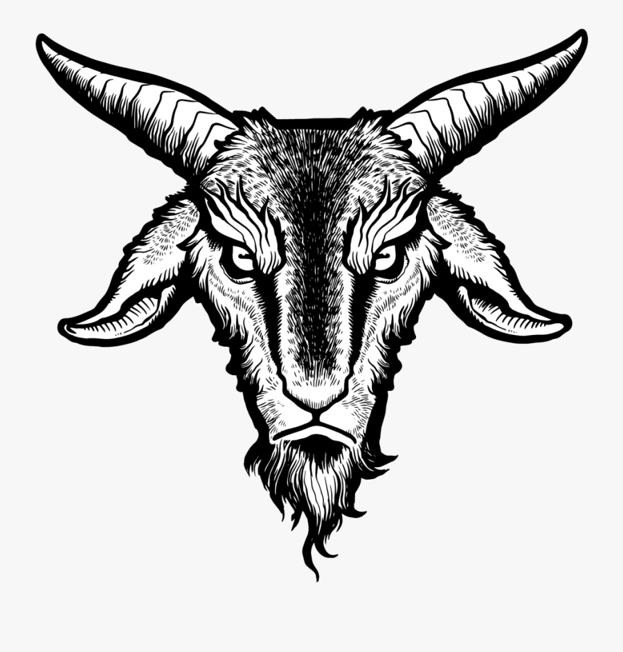 Clipart Free Library Goat Demon Transprent Png - Devil Goat Head Png, Transparent Clipart