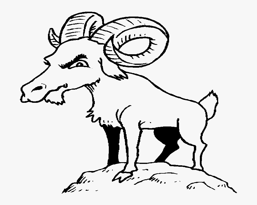 Billy Goat Coloring Page Clipart Three Billy Goats - Billy Goats Gruff Drawing, Transparent Clipart