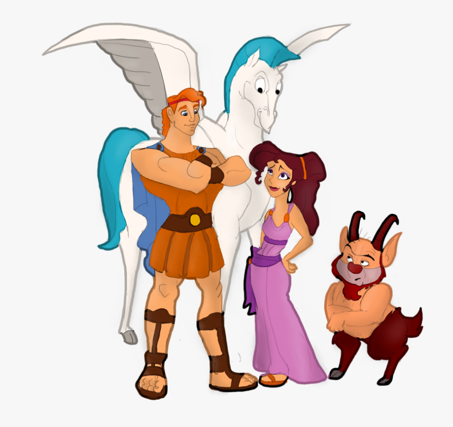 Hercules Png Picture - Hercules Meg And Pegasus, Transparent Clipart