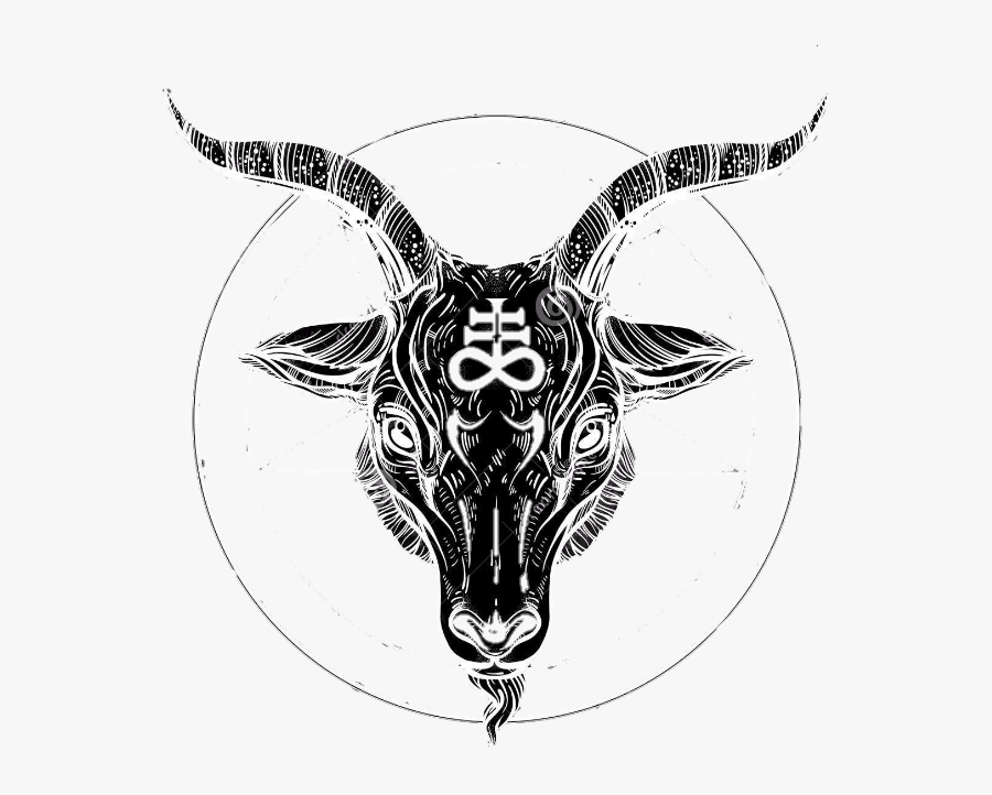 #satanic #goat #star - Satanic Goat Head Png, Transparent Clipart