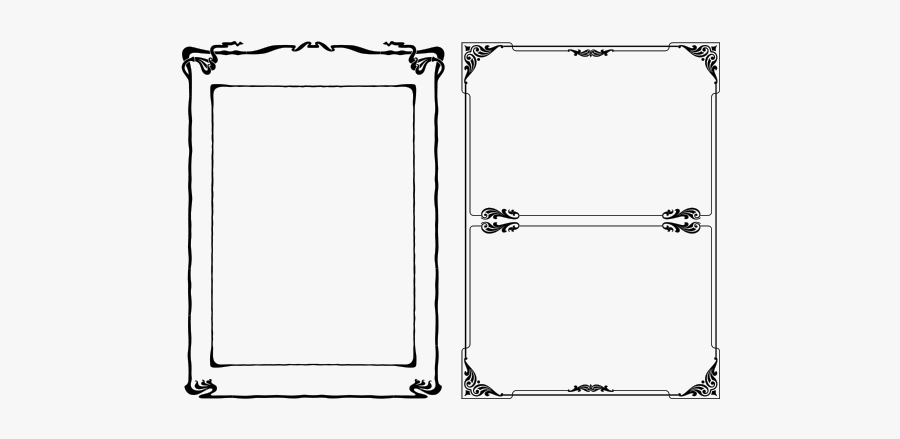 Vintage Scroll Vector Borders Clip Art - Vintage Bordes Png, Transparent Clipart