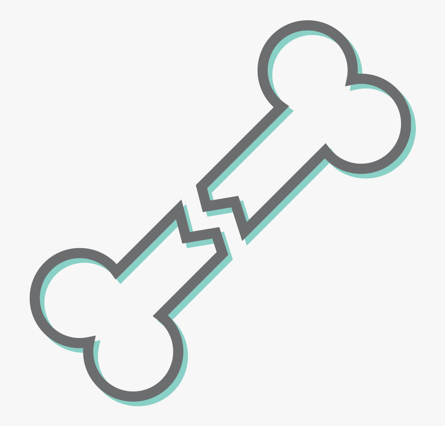 Broken Bone - Bone Clipart Black And White, Transparent Clipart