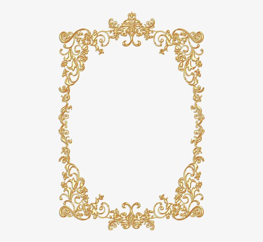 Gold Frame - Gold Vintage Frame Png, Transparent Clipart