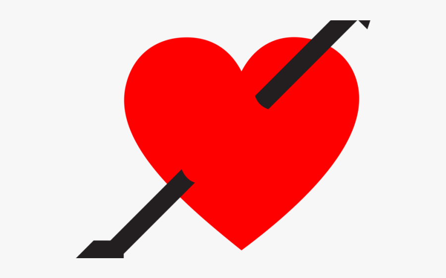 Broken Heart Clipart Arrow - Png Heart Pierced By Arrow, Transparent Clipart