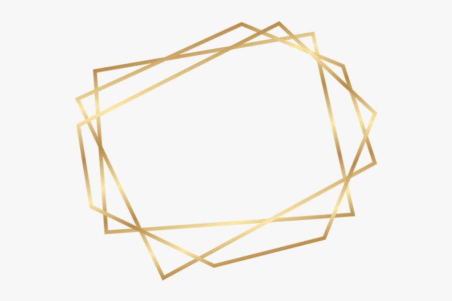 Transparent Geometric Border Png - Geometric Golden Frame Png, Transparent Clipart