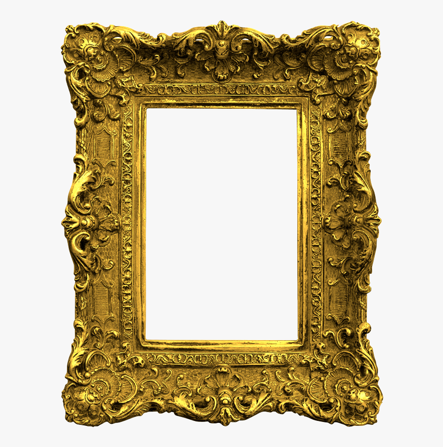 Vintage Gold Frame Png - Ornate Picture Frames Png, Transparent Clipart