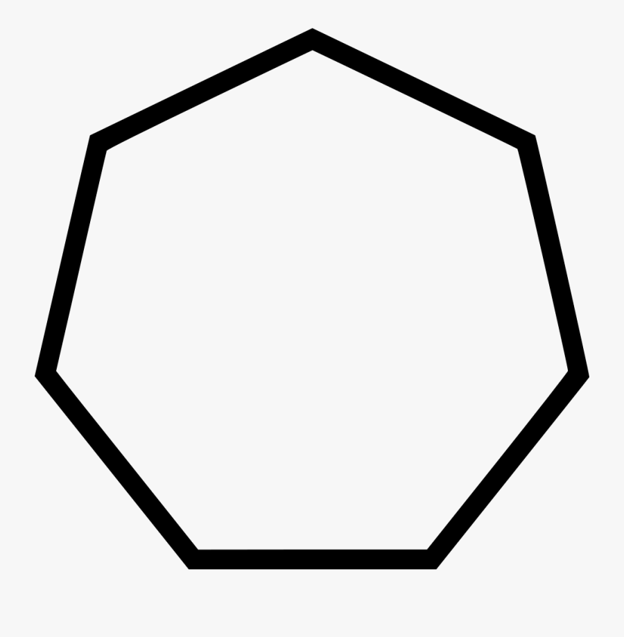 Hexagon Heptagon Mattawa - Heptagon Black And White, Transparent Clipart