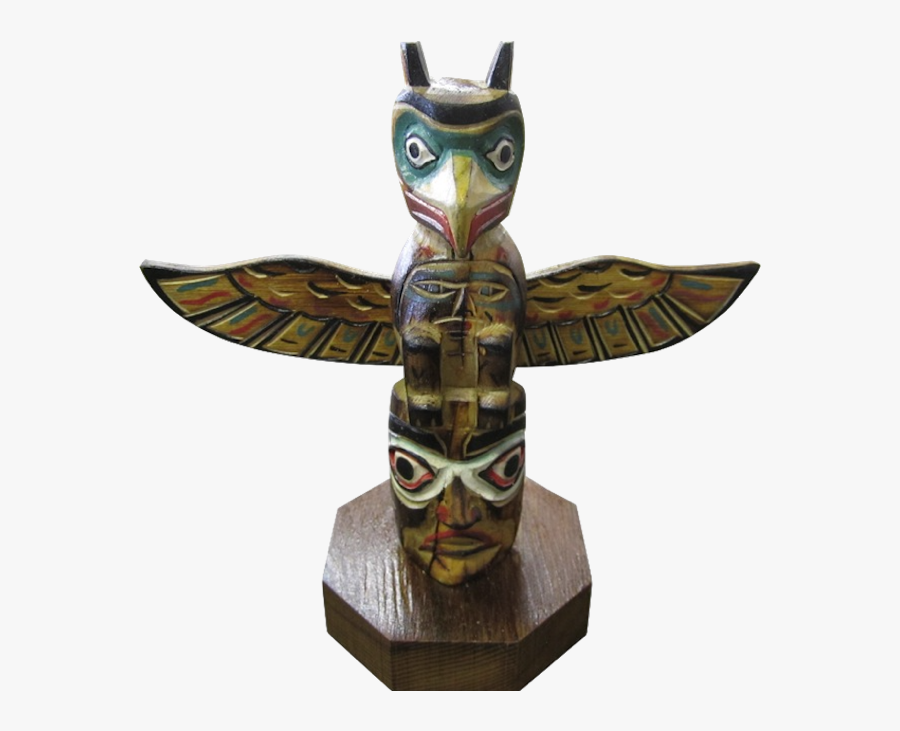 Eagle Mask Totem Pole - Totem Pole, Transparent Clipart