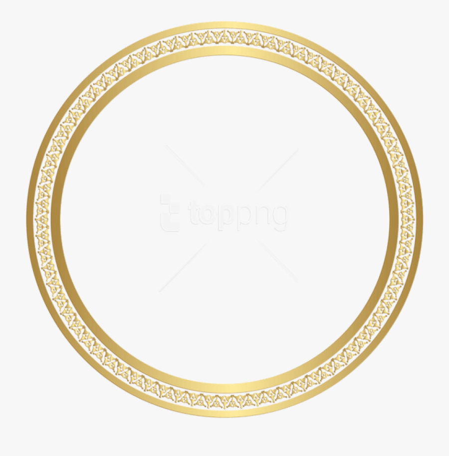 Free Png Download Round Border Frame Gold Clipart Png - Circle, Transparent Clipart