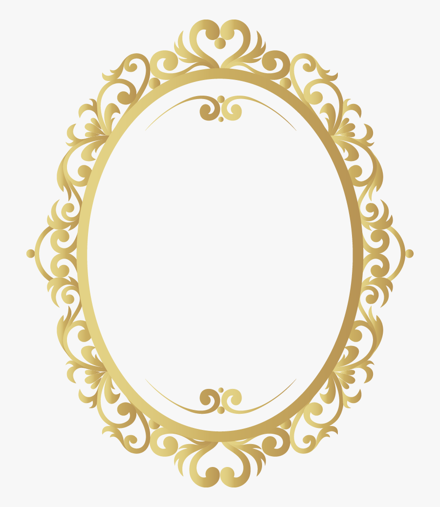 Gold Vintage Frame Png, Transparent Clipart