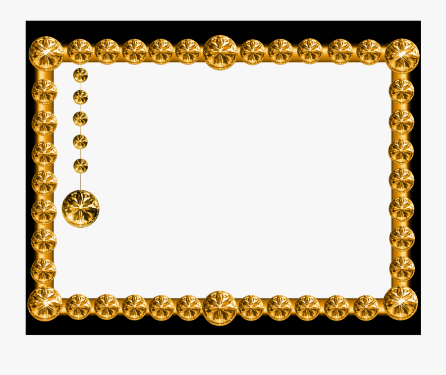 Frame Gold Png Available In Different Size - Design Golden Photo Frame, Transparent Clipart