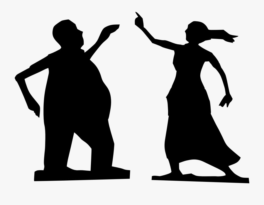 One Couple Lovers Man And Vidéos De Stock - Fat Person Silhouette Png, Transparent Clipart