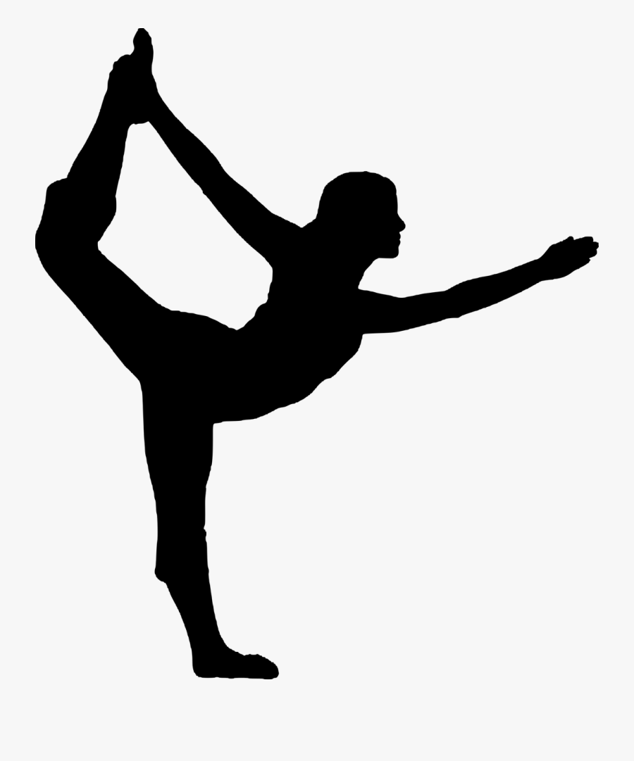Silhouette, Pilates, Fitness, Dancing, Exercise, Ballet - Yoga Poses Silhouette, Transparent Clipart