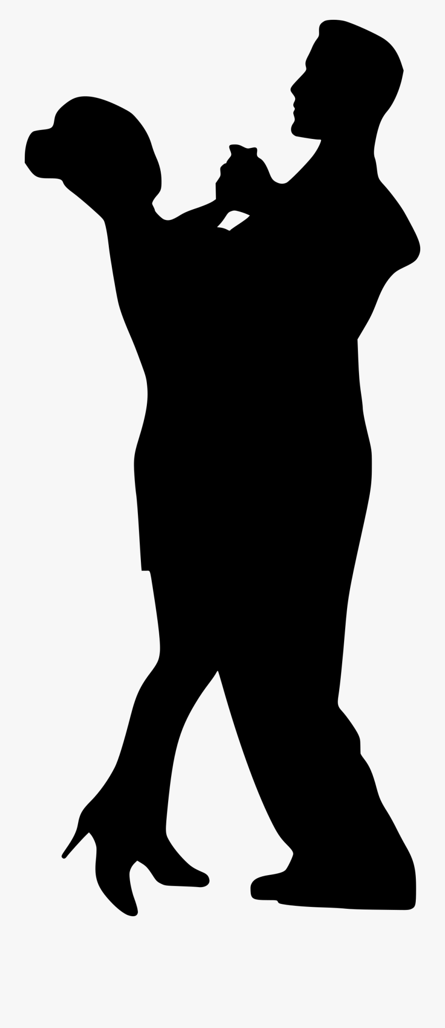 Clipart - Couple Dancing A Waltz Clipart, Transparent Clipart