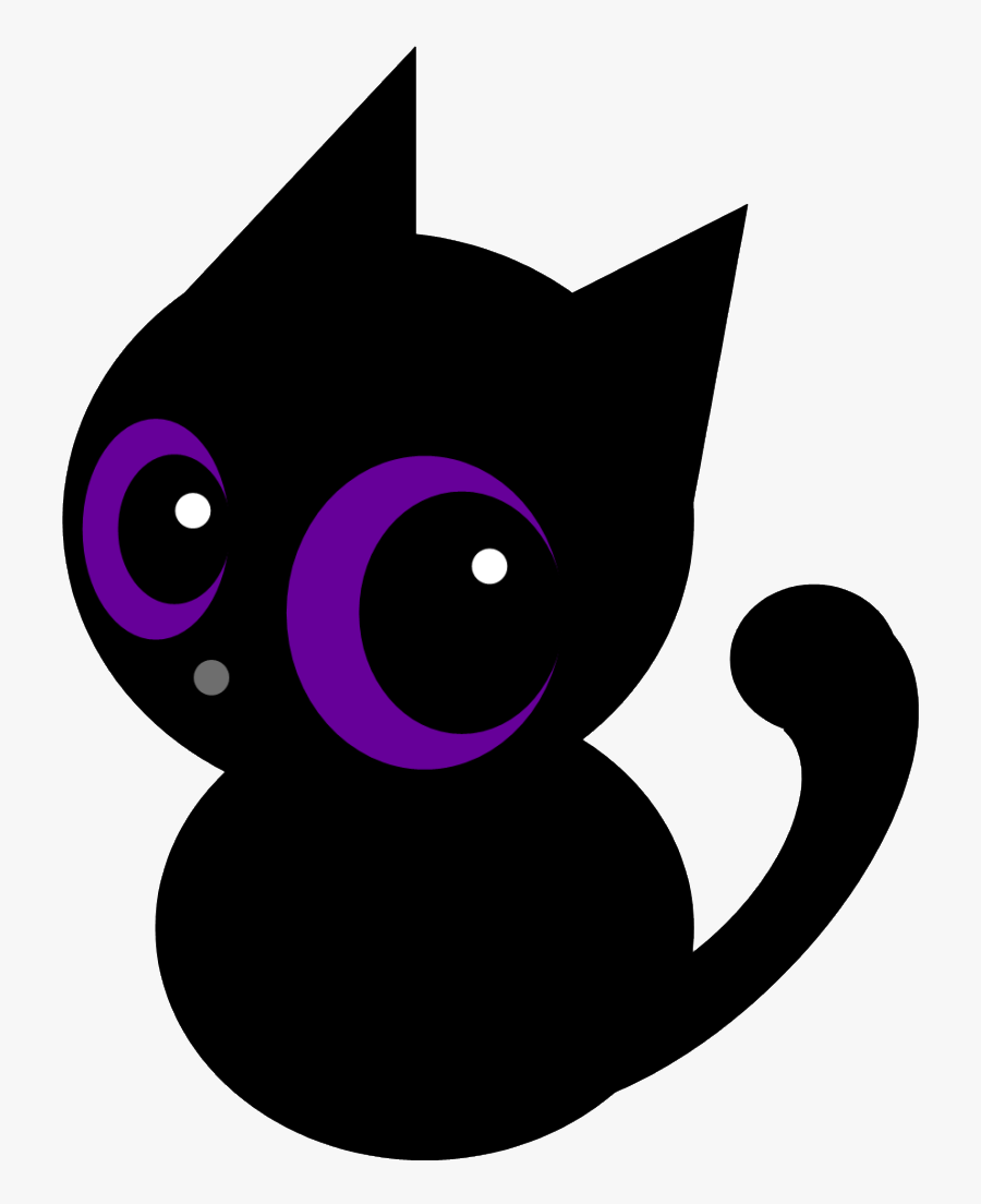 Purple Cat, Black Cats, Pretty Pictures, Cat Eyes, - Cat, Transparent Clipart