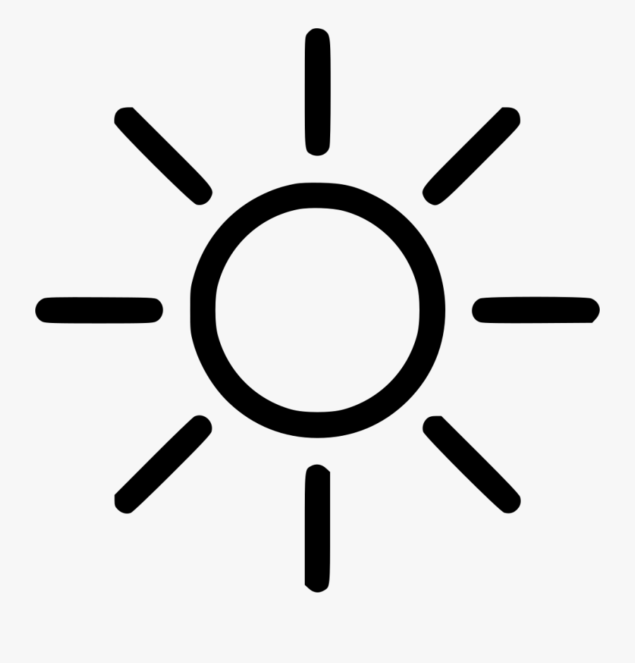 Lighter Clipart Sun Light - Set Brightness Icon Png, Transparent Clipart