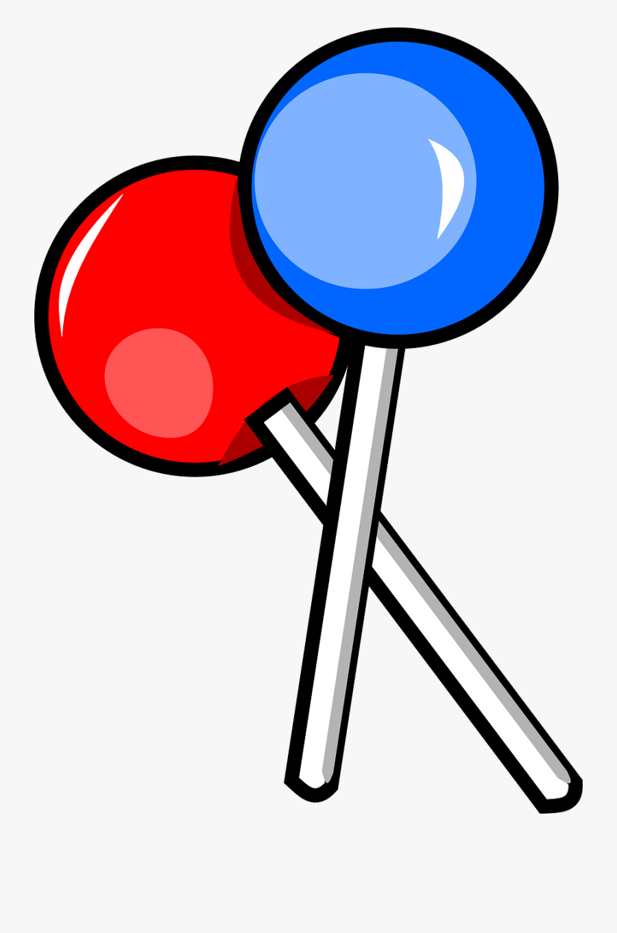Transparent Magazines Clipart - Red And Blue Lollipop, Transparent Clipart