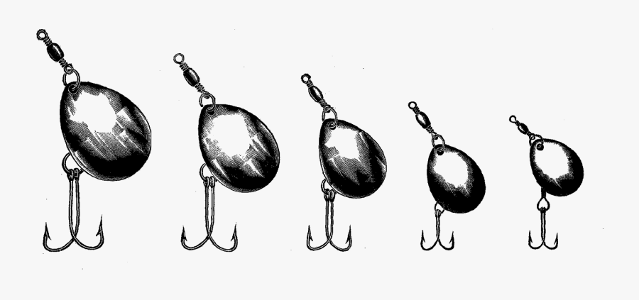 Transparent Fishing Lures Clipart - Earrings, Transparent Clipart