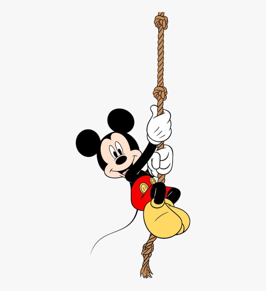 Mickey Mouse On A Rope, Transparent Clipart