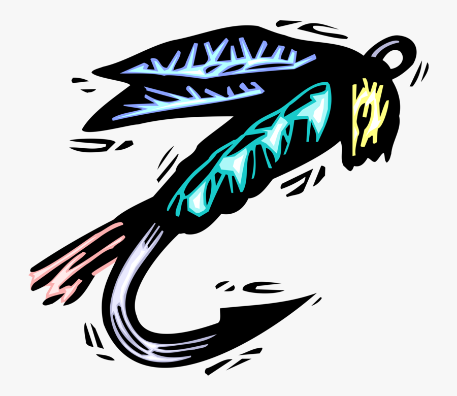 Vector Illustration Of Sport Fisherman Angler"s Fish - Graphic Design, Transparent Clipart